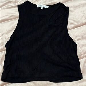 Antistar Black Sleeveless crop top